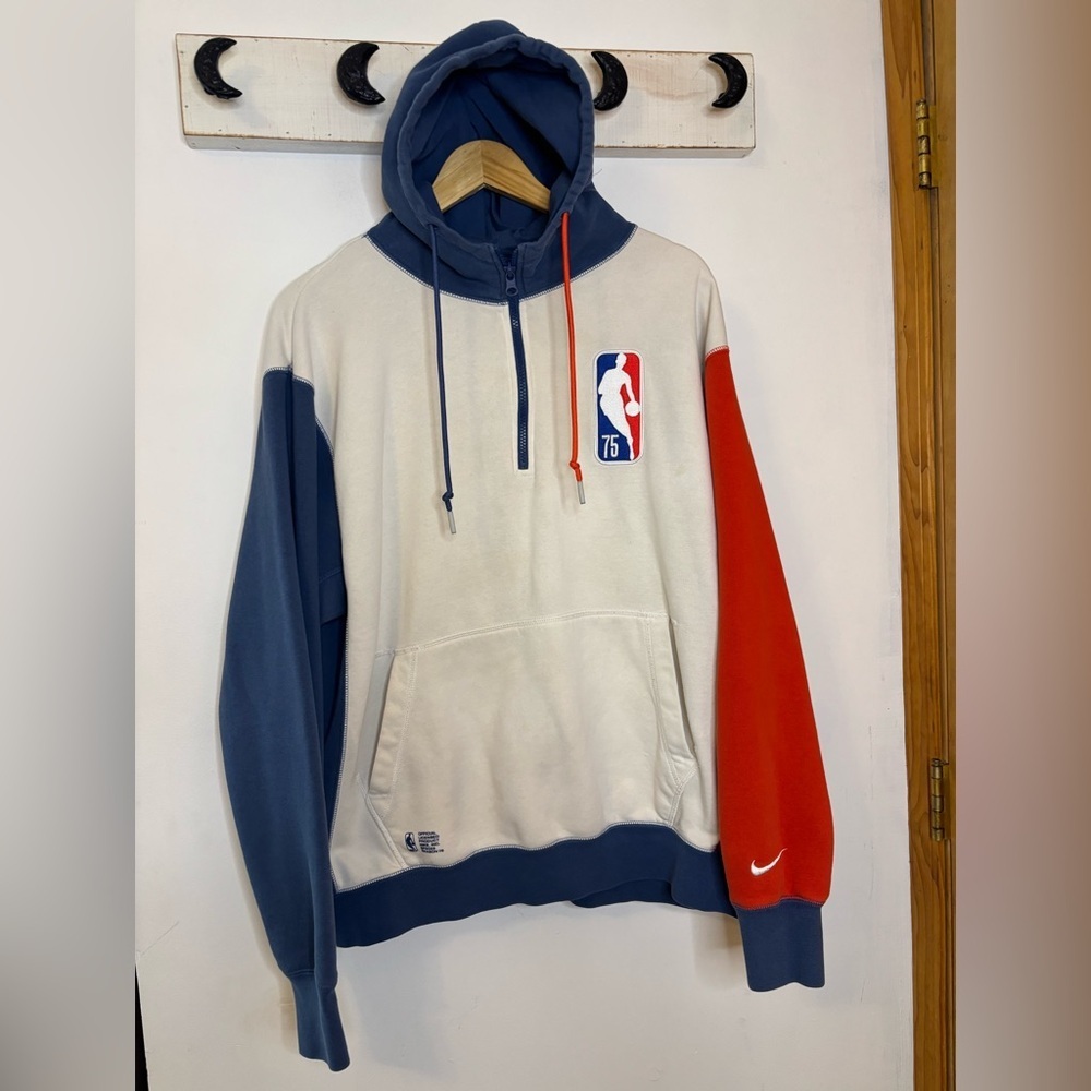 Nike NBA 75th Anniversary Red White Blue Hoodie - Picture 2 of 11